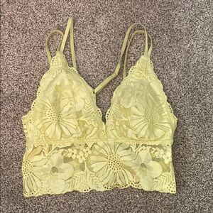 Yellow Lace Bralette
